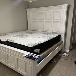 King Bed W/ Mattress Set