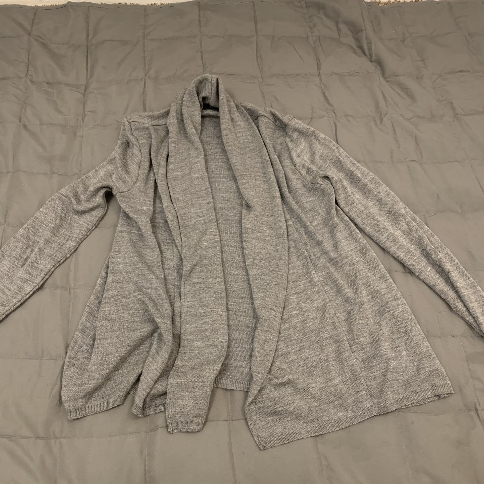Grey Cardigan Sweater Size Small