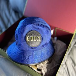 Gucci Blue Bucket Hat