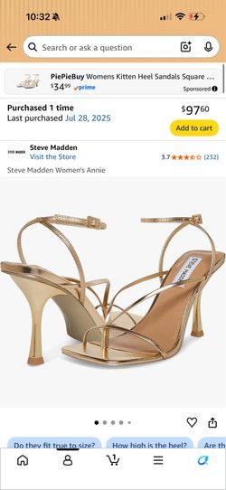 Steve Madden Gold Heels