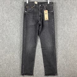 Washed Black Levi 501 Jeans