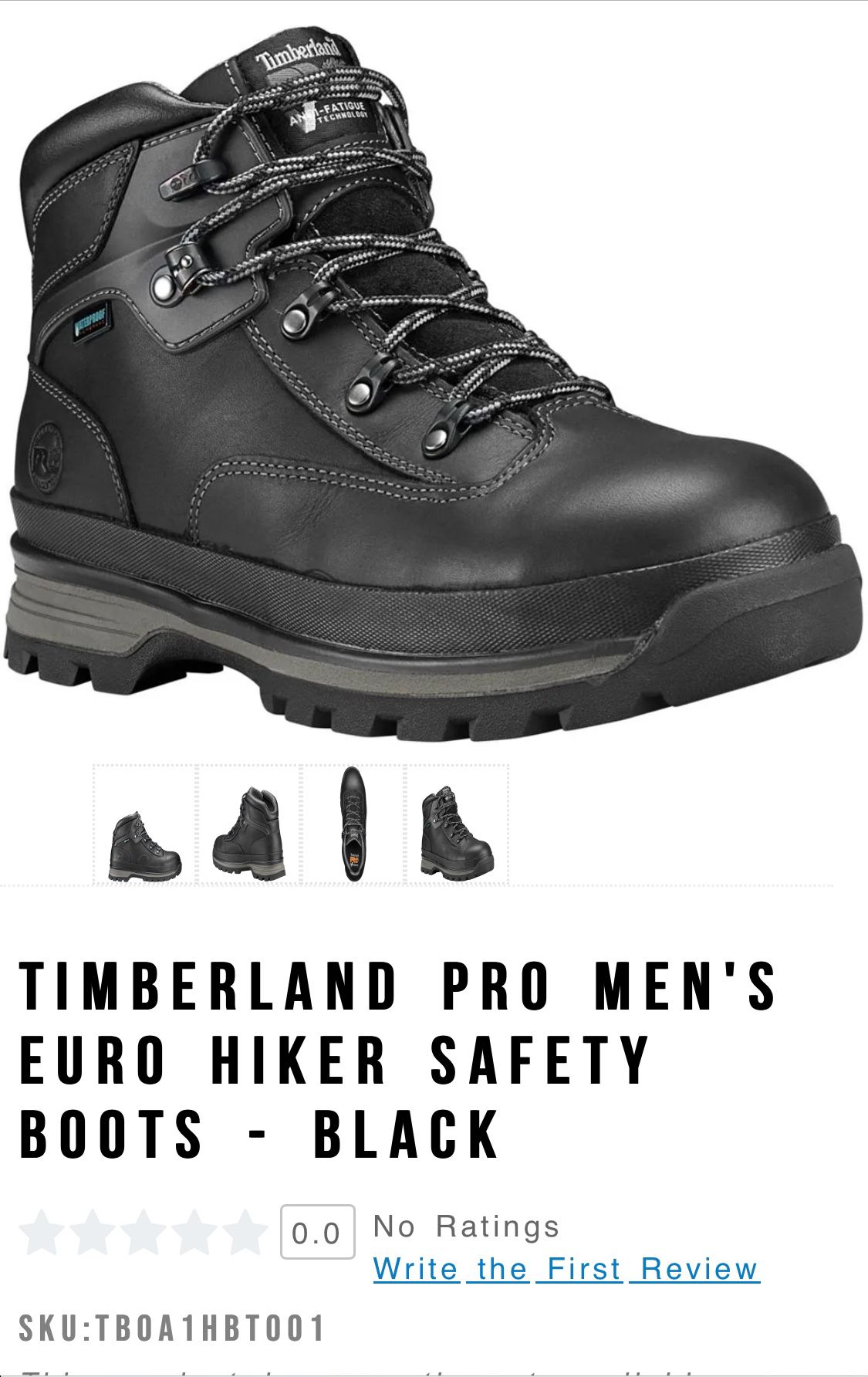 Timberland Pro Work Boots : Size 15 W