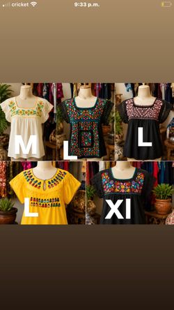Mexican blouses $35 each