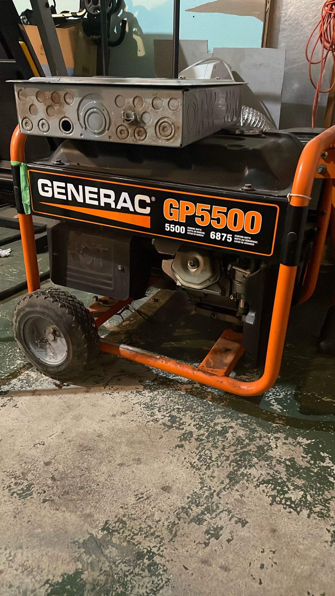 Generac Generator GP5500 & Panel Box