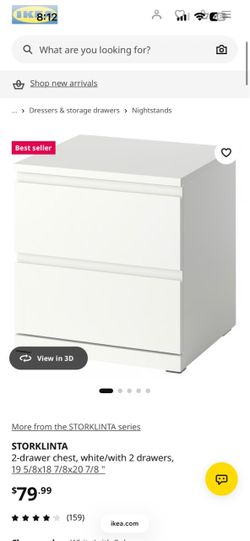 IKEA white nightstand