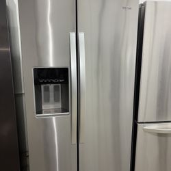 20.6 cu. ft. Side By Side Refrigerator in Fingerprint Resistant Stainless Steel, Counter Depth
