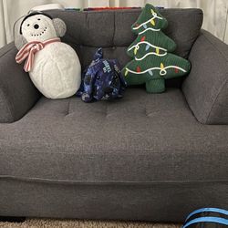 Gray Oversized Chair