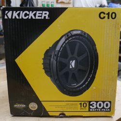 Kicker Electronic Speaker 10" C10 4 OHM new 877386-2