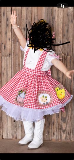 Farm dress costume size 3T