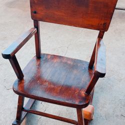 Antique Music Box Rocking Chair