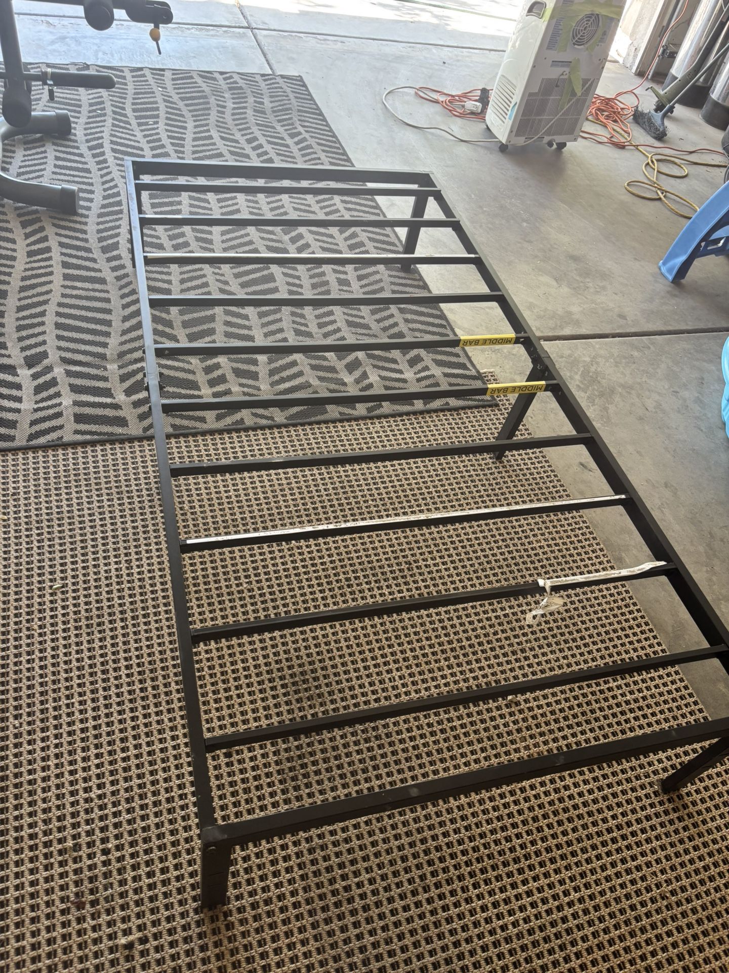 Twin size metal bed frame
