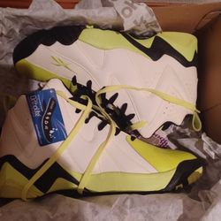 Reebok Kamikaze 2 Mid Glow In The Dark Acid Rain 2013 Shawn Kemp Mens