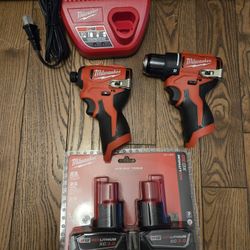 Impact and drill Milwaukee+battery,charger