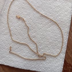 Solid 14k Gold Rope Chain 