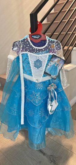 NEW Princess Ice Halloween Costume Dress Sz 3-4T