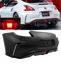 Fits 09-20 Nissan 370Z NS Style Rear Bumper Cover With LED Brake Light - PP