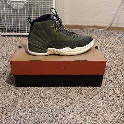 Jordan 12 Green Olive