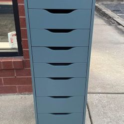 IKEA Alex 9 Drawer Gray Turquoise