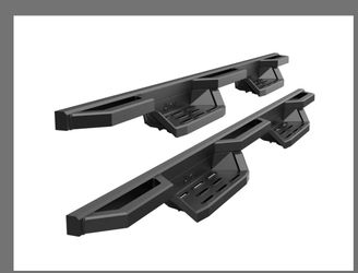 Stainless Steel 6.5in Nerf Bars Pocket Steps Square Tube Rocker Guards Compatible with Chevy Suburban GMC Yukon XL Avalanche 05-20