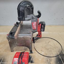 Milwaukee Bandsaw With Stand, Battery, Charger...