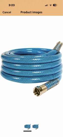 Camco TastePURE 25-Foot Premium Drinking Water Hose - Features a No-Kink Heavy-Duty Design with Machined Fittings for Extra Strength, 5/8” ID, and is 
