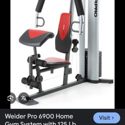 Weider Pro home gym  w125 lbs weight stack