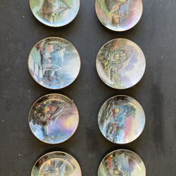 8 Thomas Kinkade  Decorative Plates
