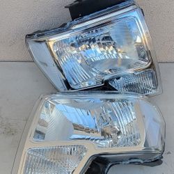 09-14 Ford F150 Headlights Luces Micas Calaveras Faros Faroles Focos Headlamps 