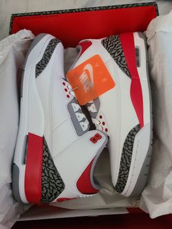 Fire Red 3s 