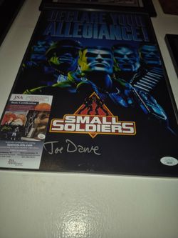 Small Soldiers Signed Movie Poster JSA Certified
