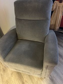 Light gray recliner in great shape, south Scottsdale, $50