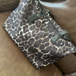 Leopard Coach Weekend Tote Bag 