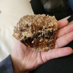 Find Rare Amber Calcite Phosphorescent Mineral Specimen