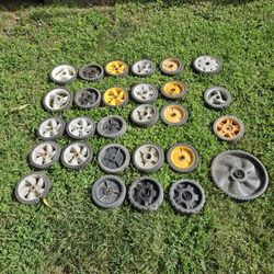Lawn Mower Wheels (read disciption))