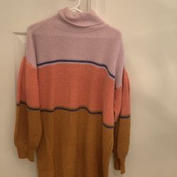 Large Turtle Neck Sweater Dress