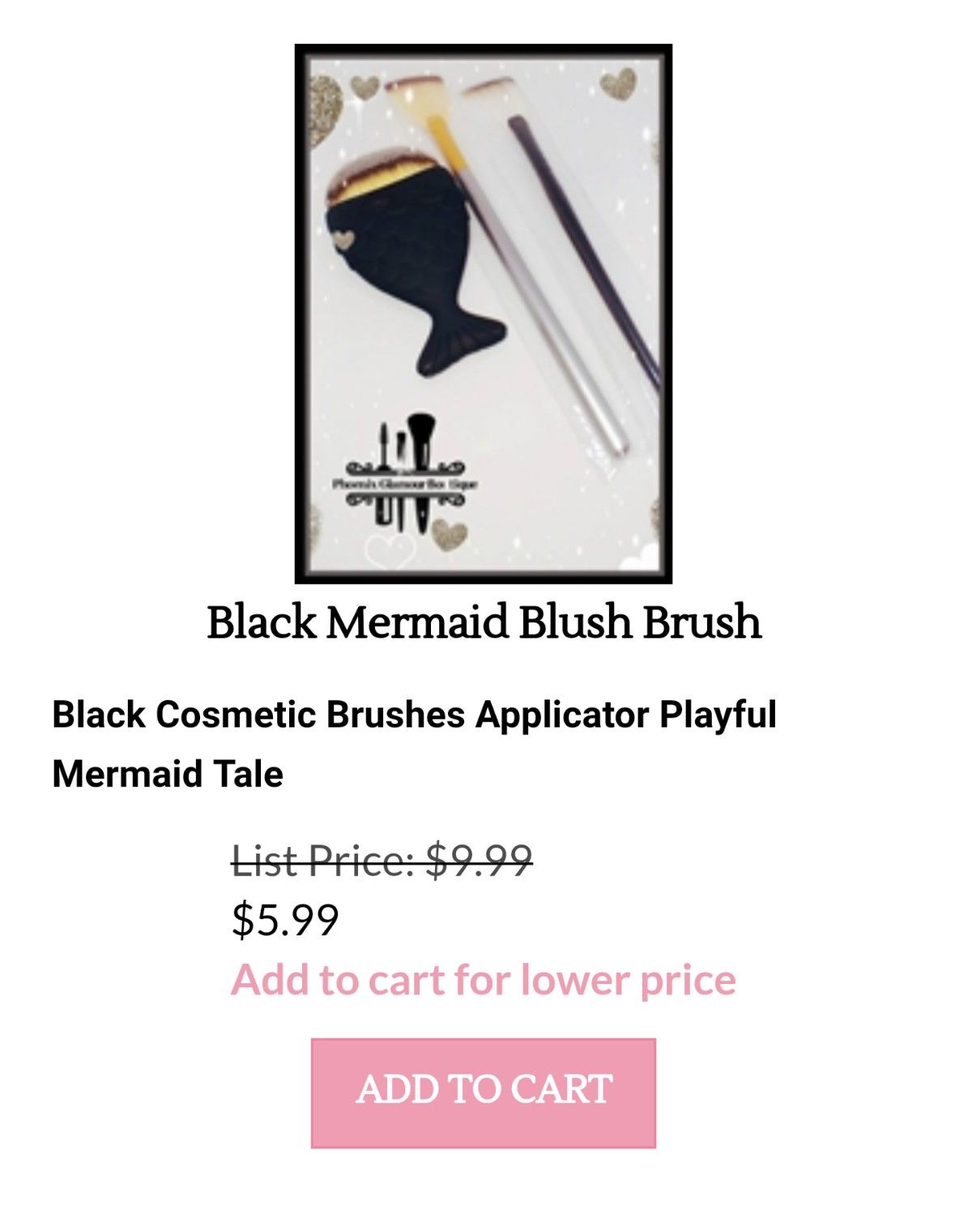 Black mermaid Blush Brush
