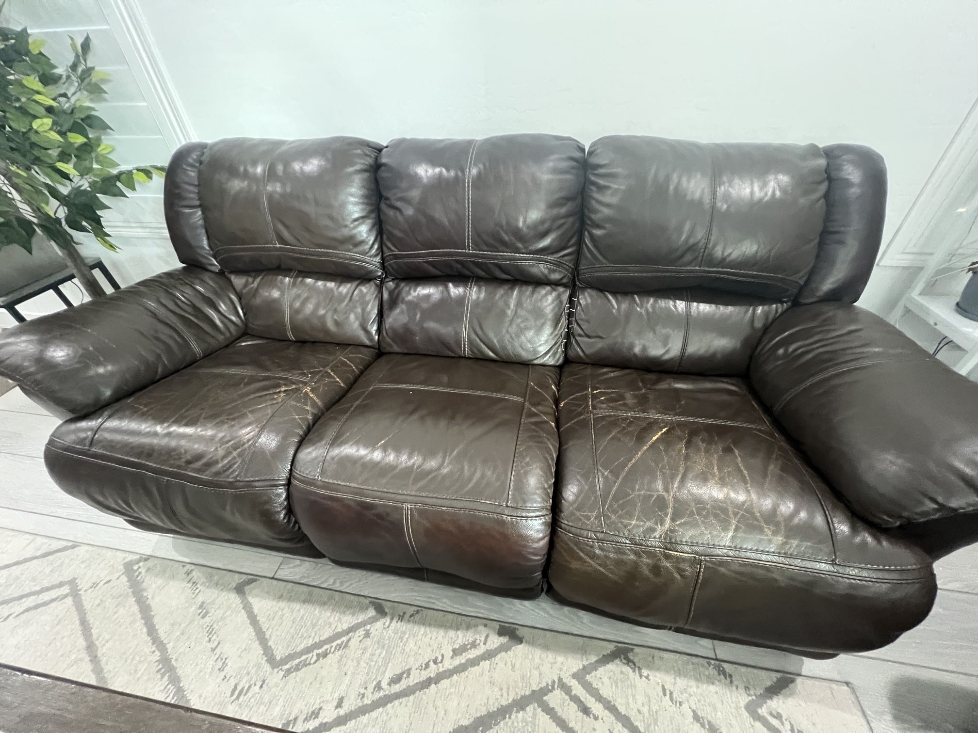 Leather (Sofa + Love Seat )