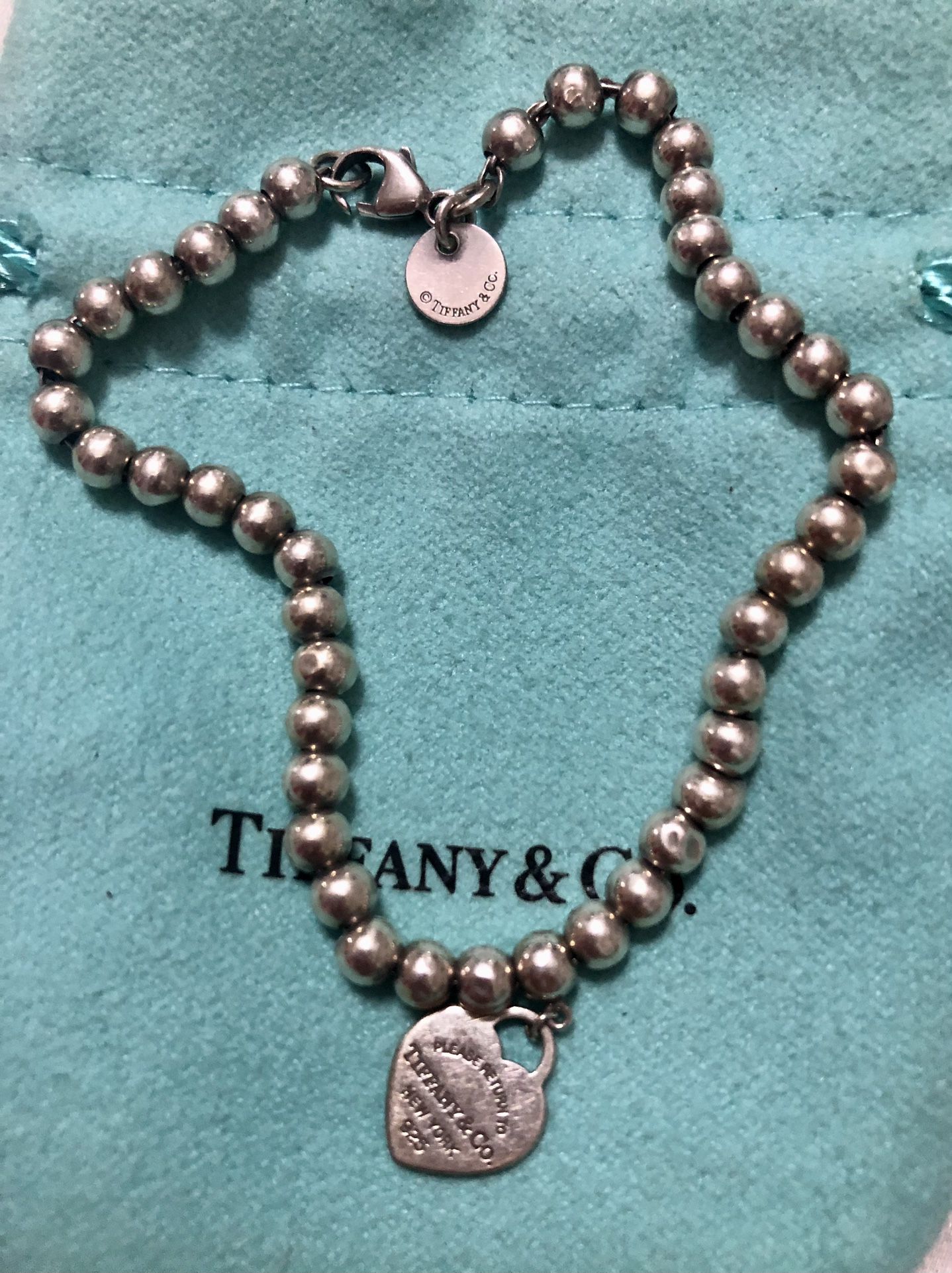 Love Tiffany Blue Heart Bracelet