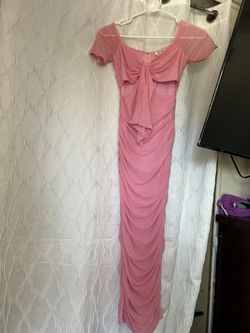 Small Off Shoulder Pink Dress