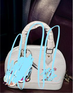 Blue cross body purse
