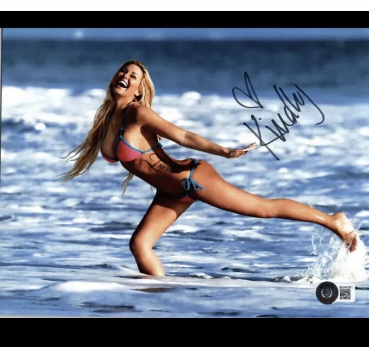 BAS COA MODEL KINDLY MYERS SIGNED 8x10 PHOTO