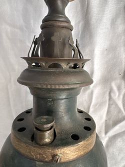 Rare Early 1800s French Thilorier & Serrurot Hydrostatic Oil Lamp – Electrified – No. 22660