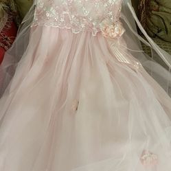 Flower Girls Dress(new) Pink Size 8 & 12