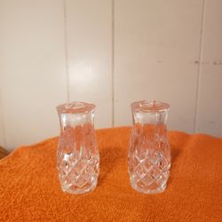 Crystal Salt And Pepper Shakers 