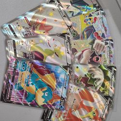 Pokémon V Full Art Holo Cards Lot - Shining Fates Eldegoss, Boltund (8)