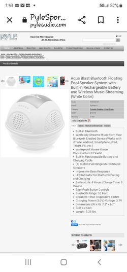 Pyle Bluetooth Floating Speaker Ball