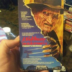 Nightmare on elm street pt 2 vhs in original sleeve!