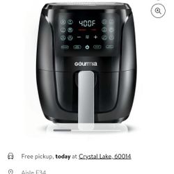 Gourmia
 4 Qt Digital Air Fryer with Guided Cooking, Black GAF486


