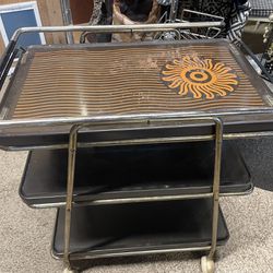 Vintage Cosco Hot-Top Heating And Serving Cart