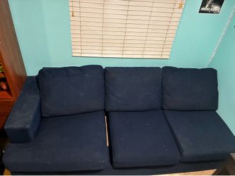 Navy blue modern modular sofa